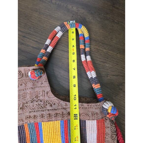 Buzhiyun Women Hippie Boho Chic Hobo Handbag Shoulder Bag Knit Embroidery Large - Picture 7 of 16